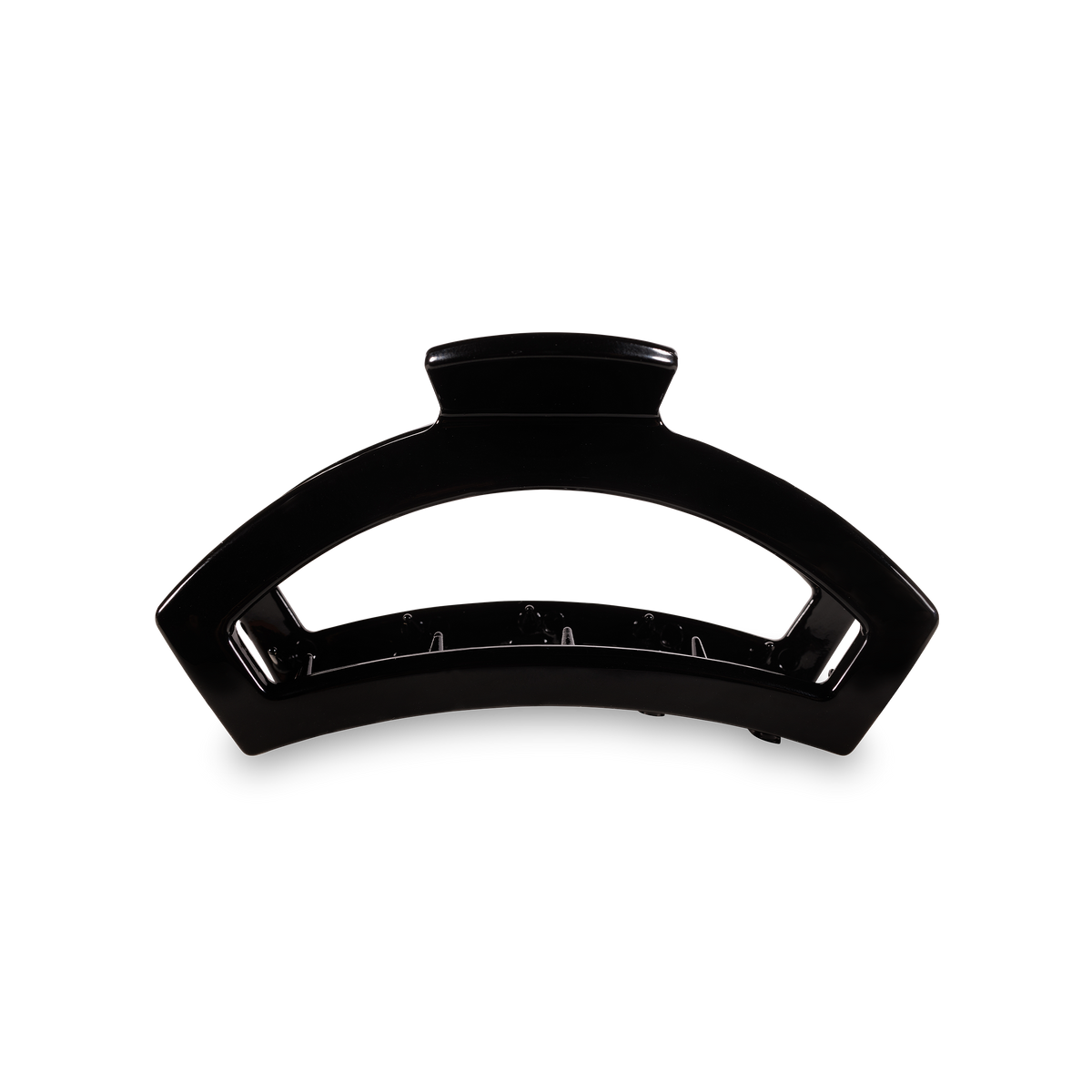 TELETIES - Open Hair Clip | Med. | Jet Black