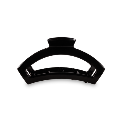 TELETIES - Open Hair Clip | Med. | Jet Black