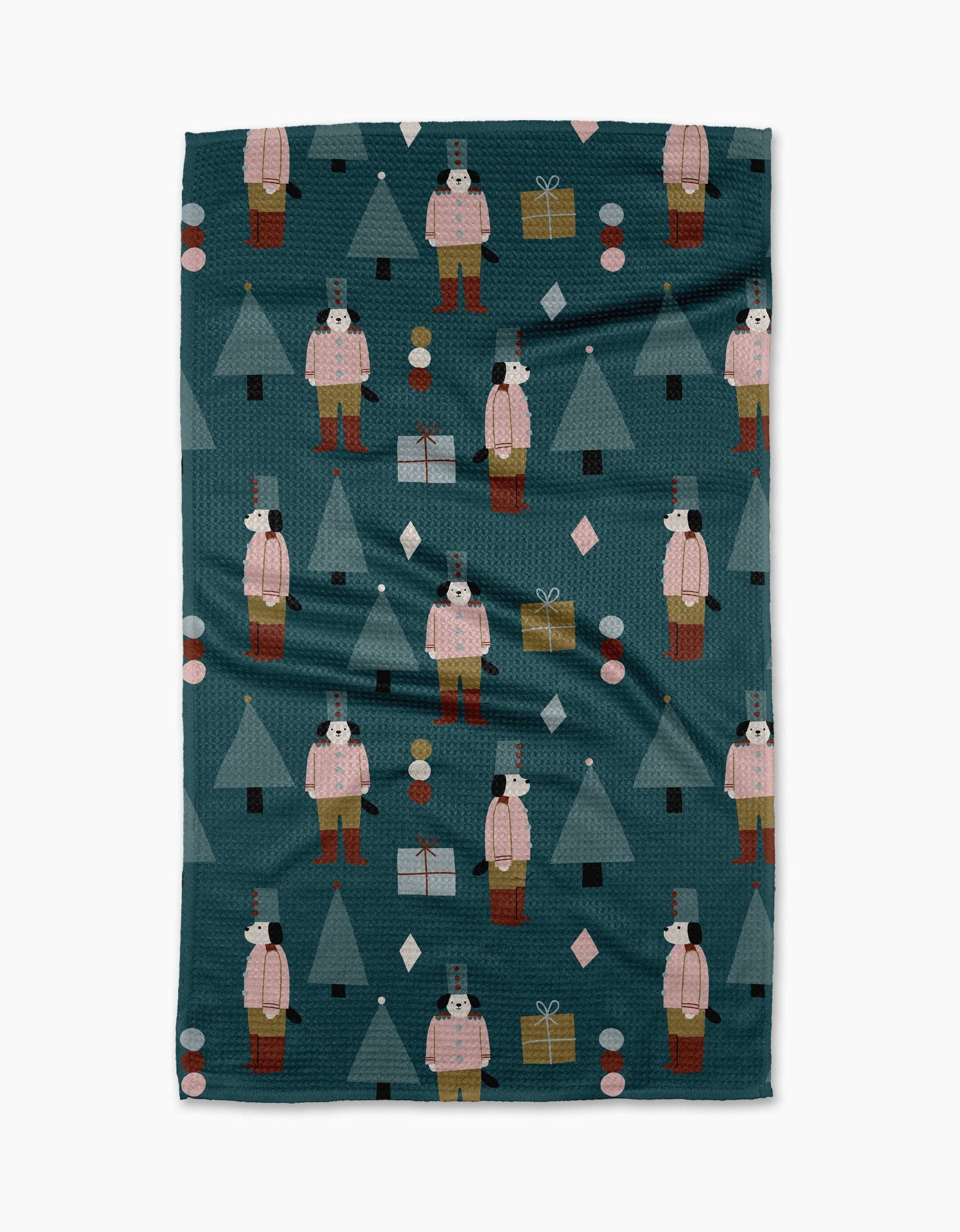 Geometry - Modern Nutcracker Tea Towel