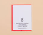 And Here We Are - Yee Haw Western Birthday Letterpress Greeting Card