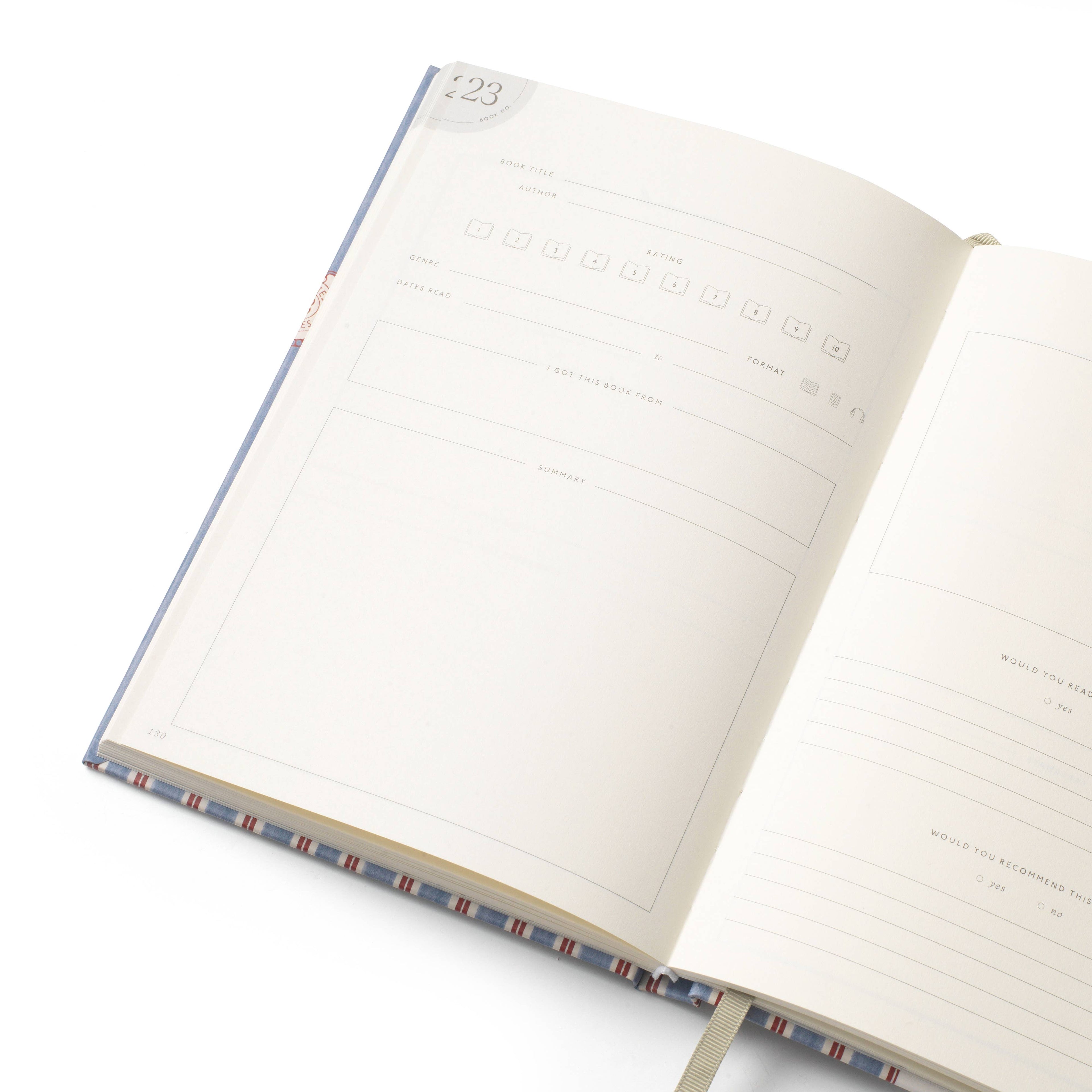 Papier - Bibliothèque Reading Journal