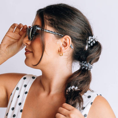 TELETIES - Polka Dot Party Large Hair Ties