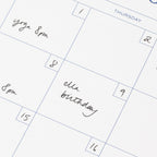 Papier - Floral Gingham Spiral Undat Monthly Desk Pad