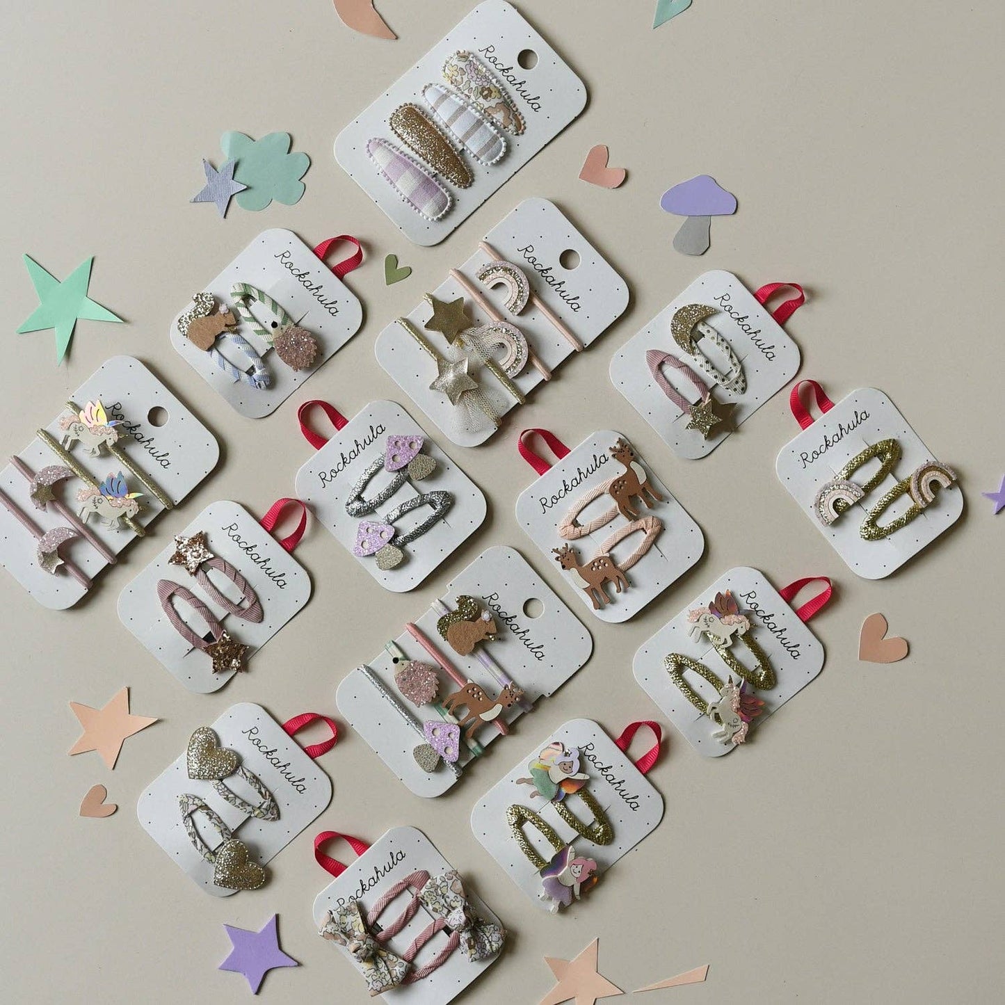 Rockahula - Fairytale Floral Fabric Clip Set