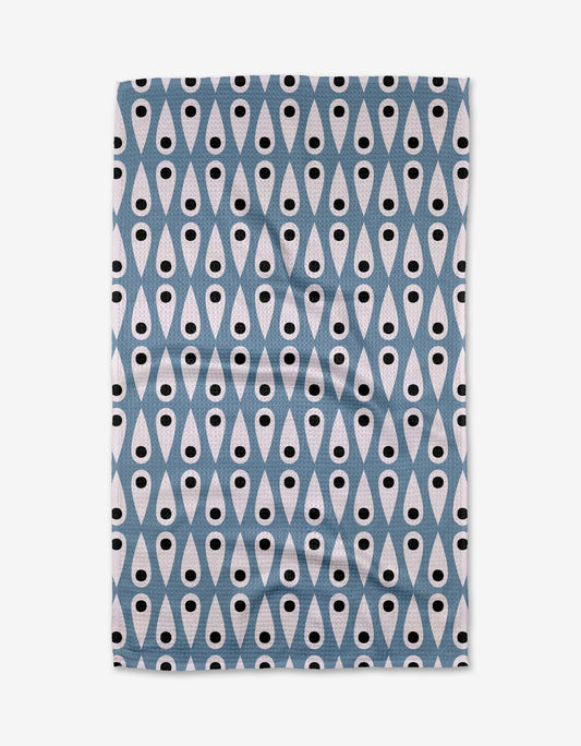 Geometry - Retro Rain Tea Towel