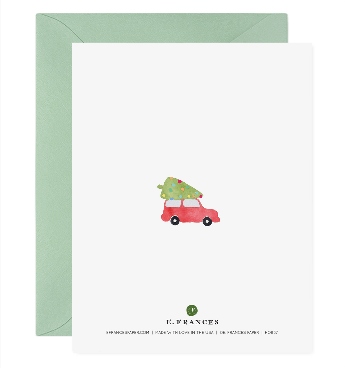 E. Frances Paper - Fa La La La La Trees Christmas Cards Boxed Set, Set of 6