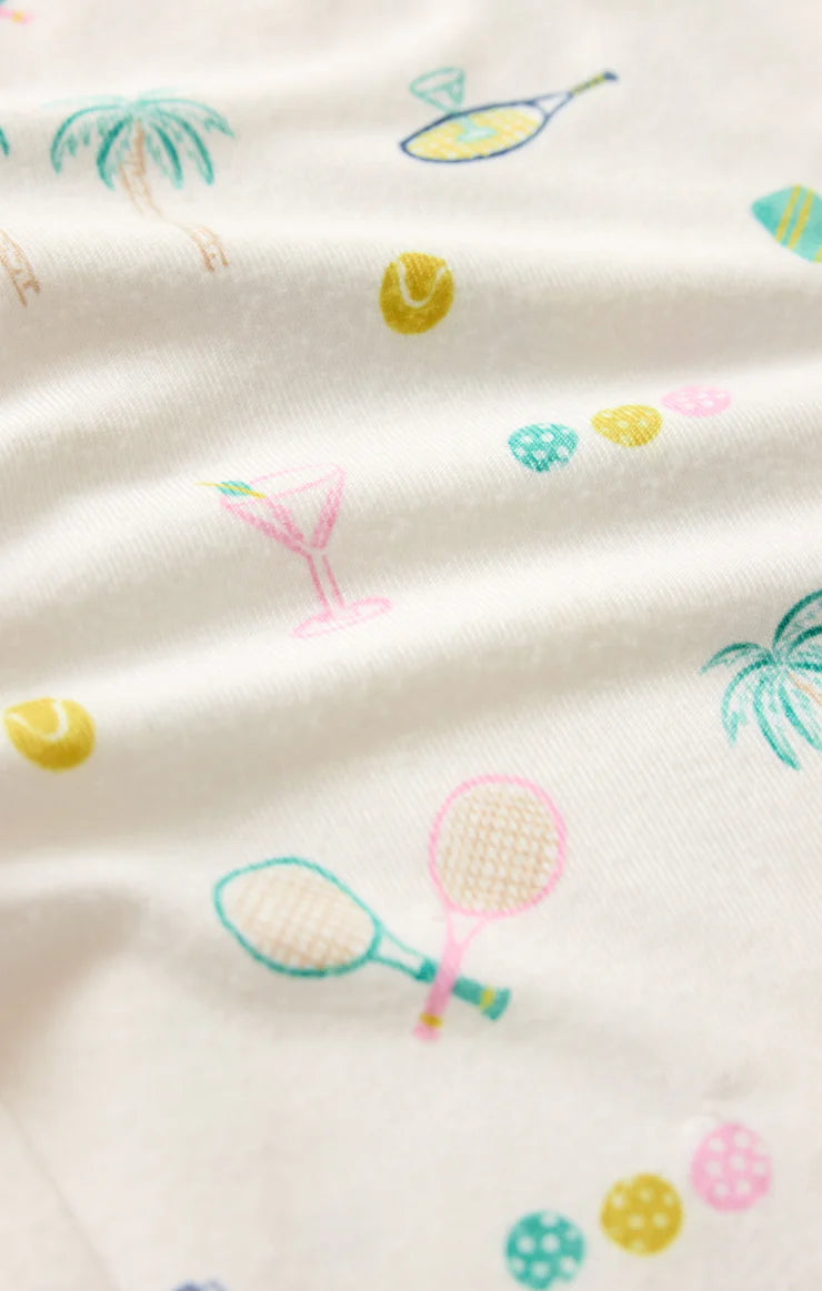 Z Supply Lounge Court Sports PJ Top