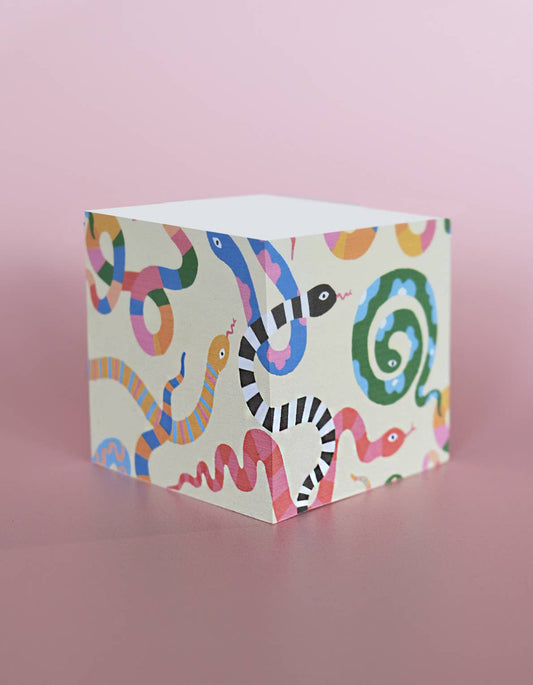 Idlewild Co. - Sticky Note Cube | Colorful Snakes