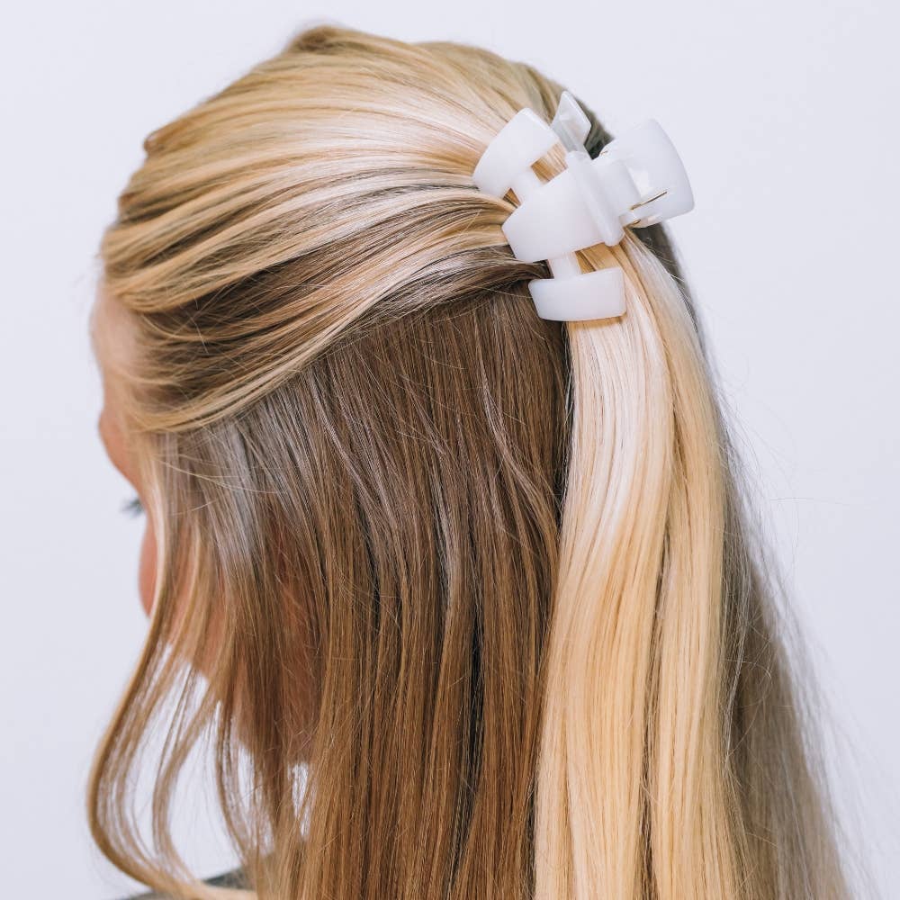 TELETIES - Classic | Coconut White | Petite | Claw Clip
