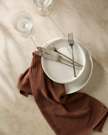 Geometry - Maple Truffle Hand Towel