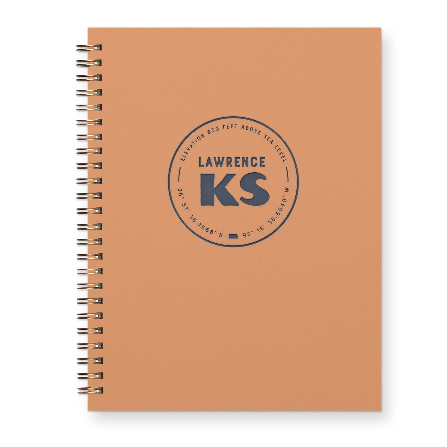 Ruff House Print Shop - Custom City Geotag Journal: Lined Notebook - Atlantic, IA