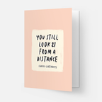 Kaart Blanche - 21 distance greeting card