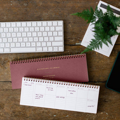 Smitten on Paper - Keyboard Planner Rosebud