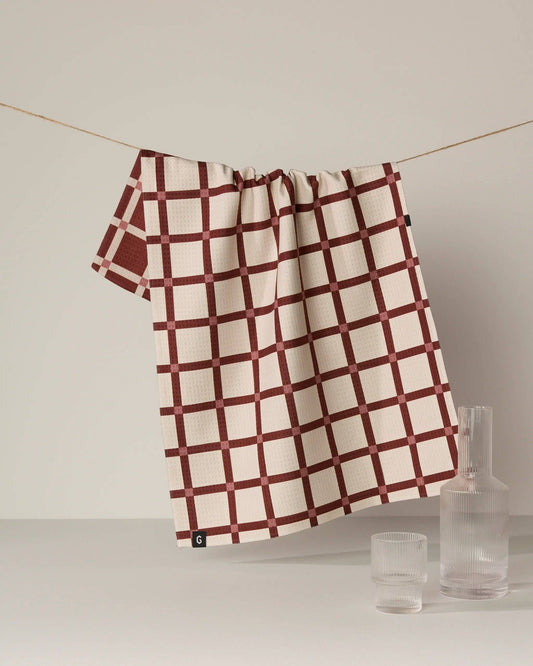 Geometry - Clay Tile Luxe Kitchen Towel