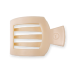 TELETIES - Almond Beige Large Flat Square Clip