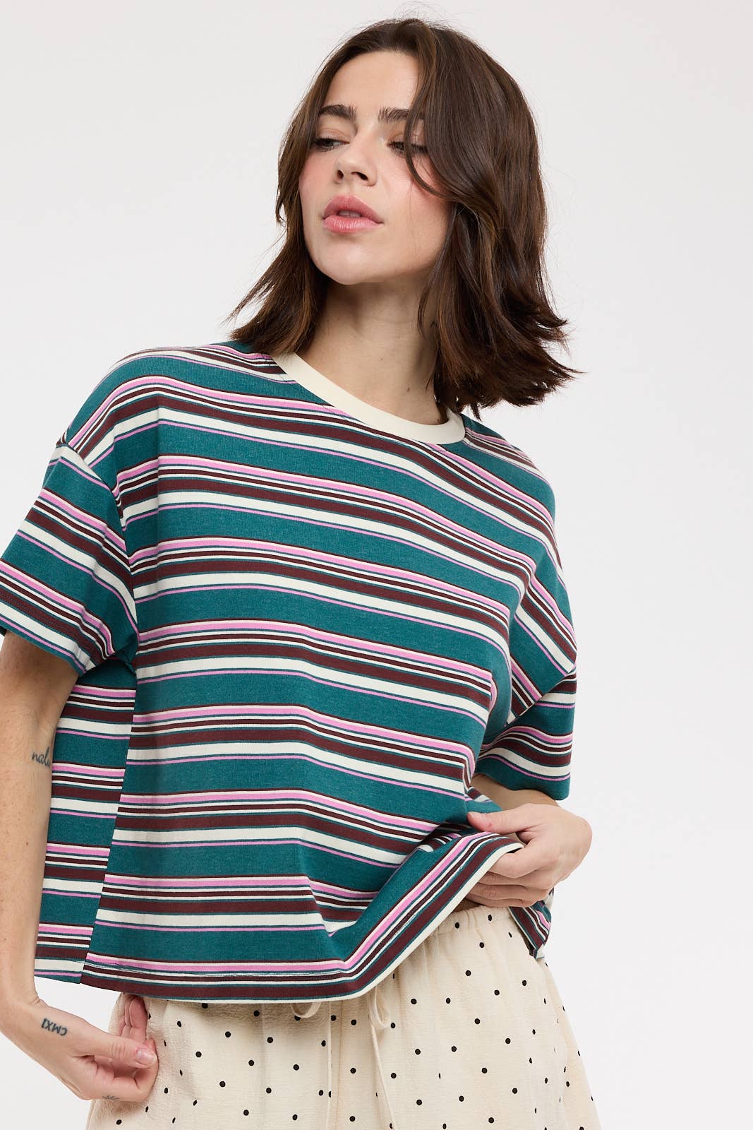 The Easy Stripe Boxy Tee