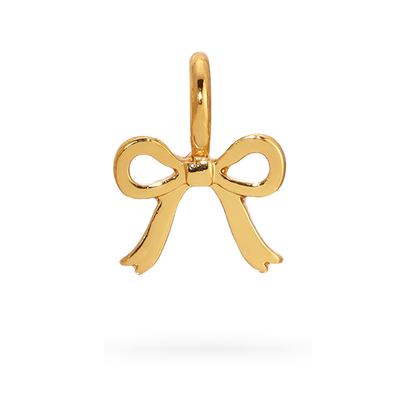 Lucky Feather - Charm Garden - Bow Charm - Gold