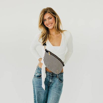 Pretty Simple - Diagonal Woven Westlyn Bum Bag - NEW!!!