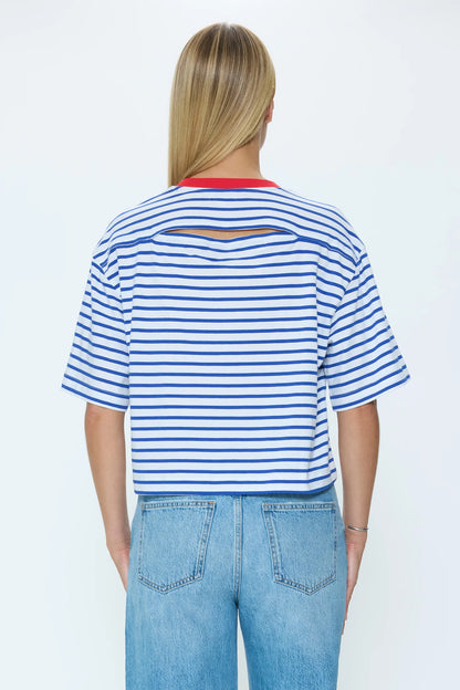 Pistola Mae Cropped Tee - Maritime Red