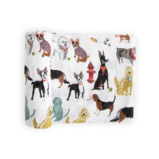 Little Unicorn - Cotton Muslin Swaddle Blanket - Woof