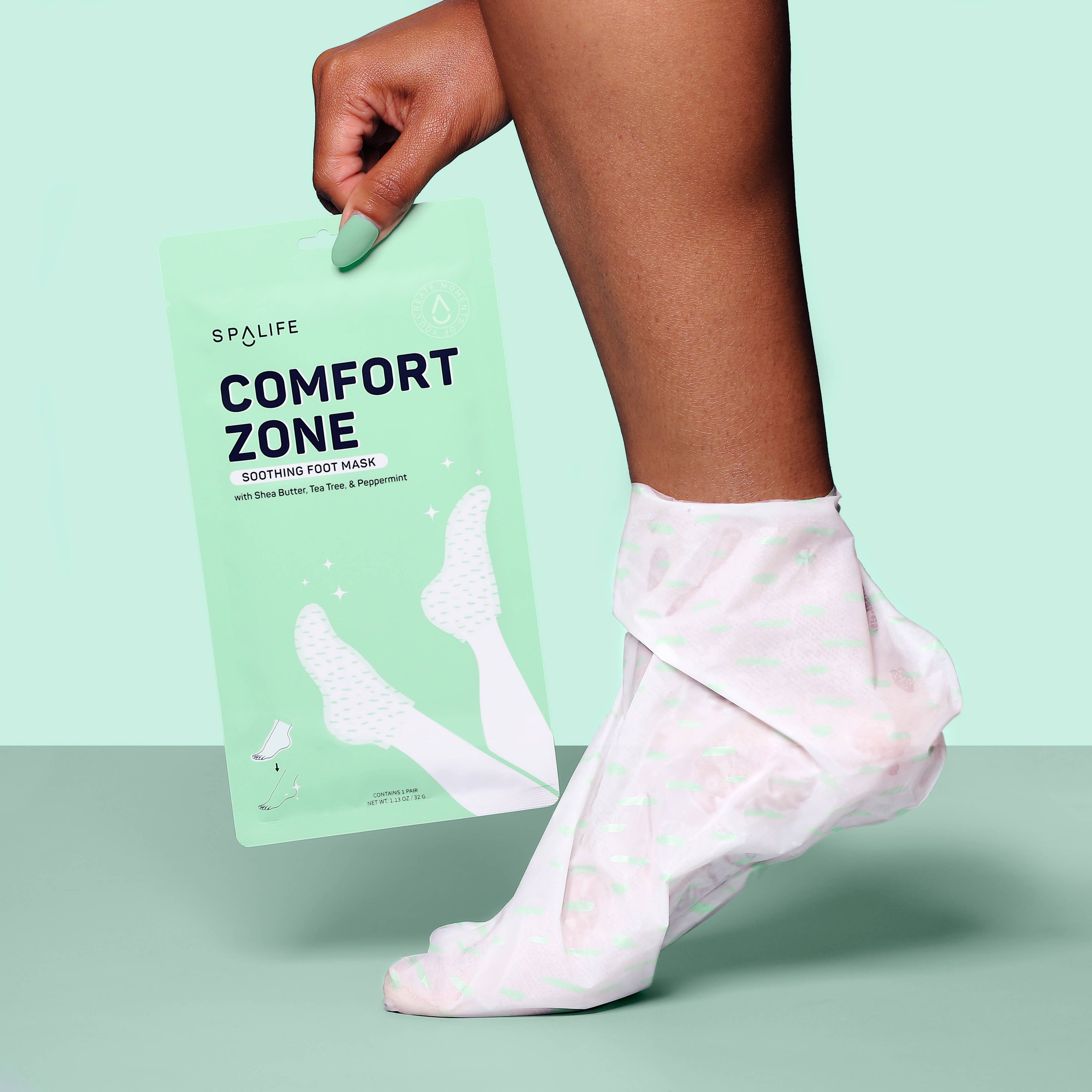 My Spa Life - Comfort Zone Soothing Foot Mask with - 3 Pairs