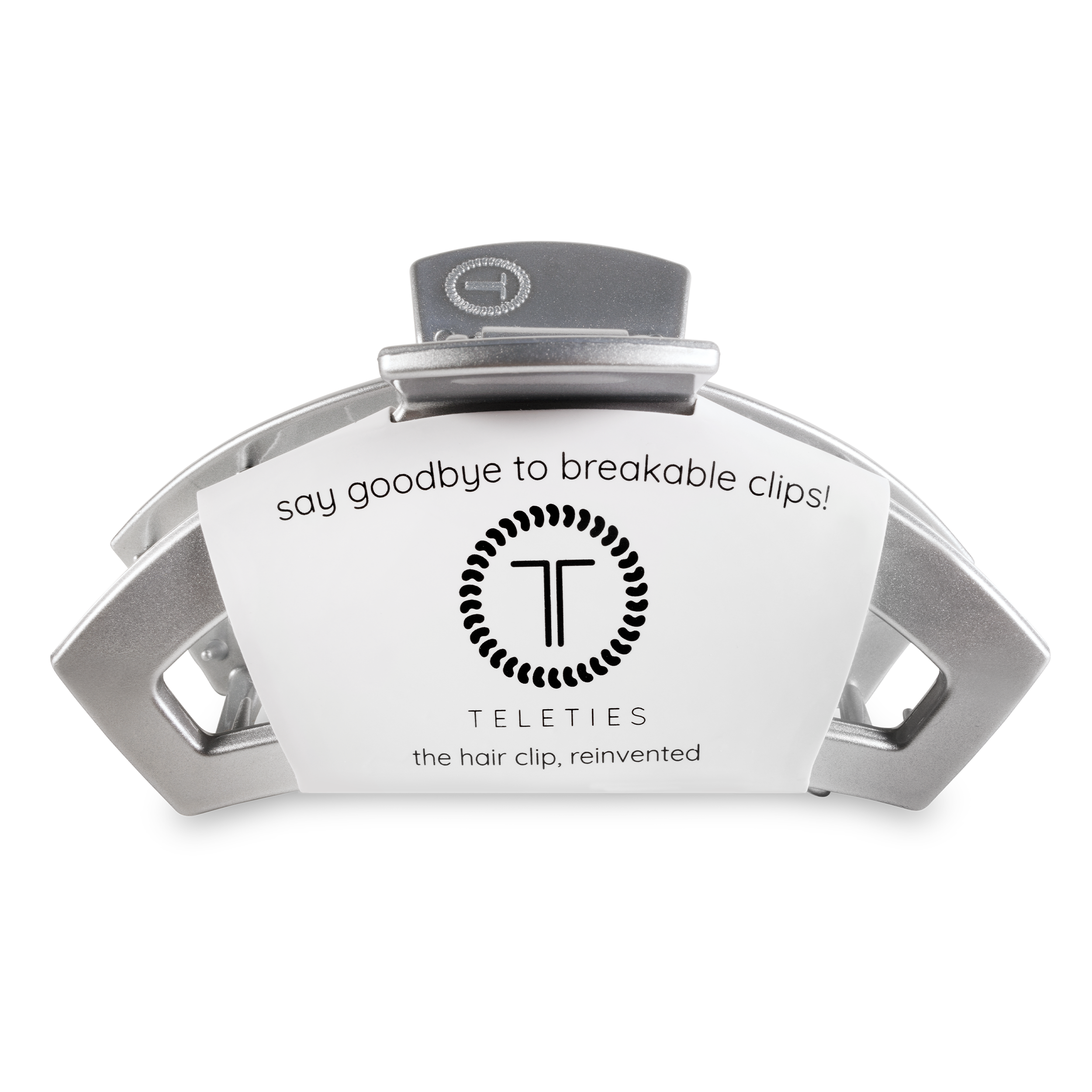 TELETIES - Open Hair Clip | Large | Disco Daydream