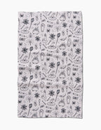 Geometry - Halloween Magic White Tea Towel