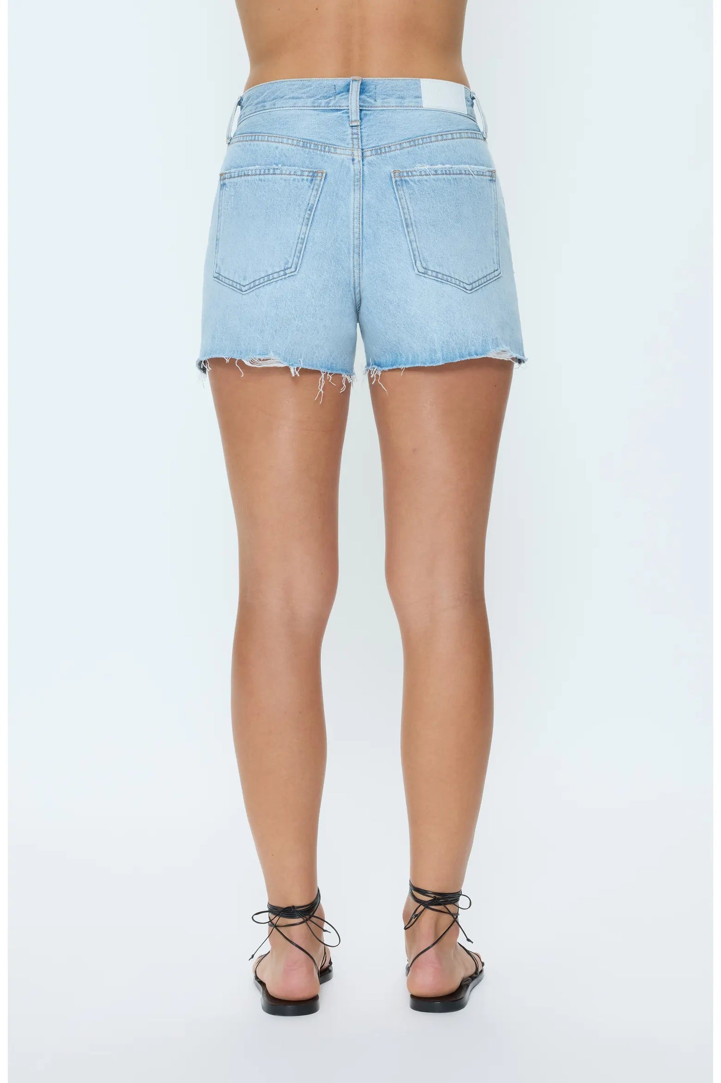Pistola Nova High Rise Denim Shorts - Luna