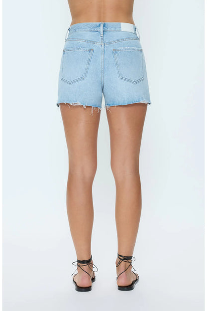 Pistola Nova High Rise Denim Shorts - Luna