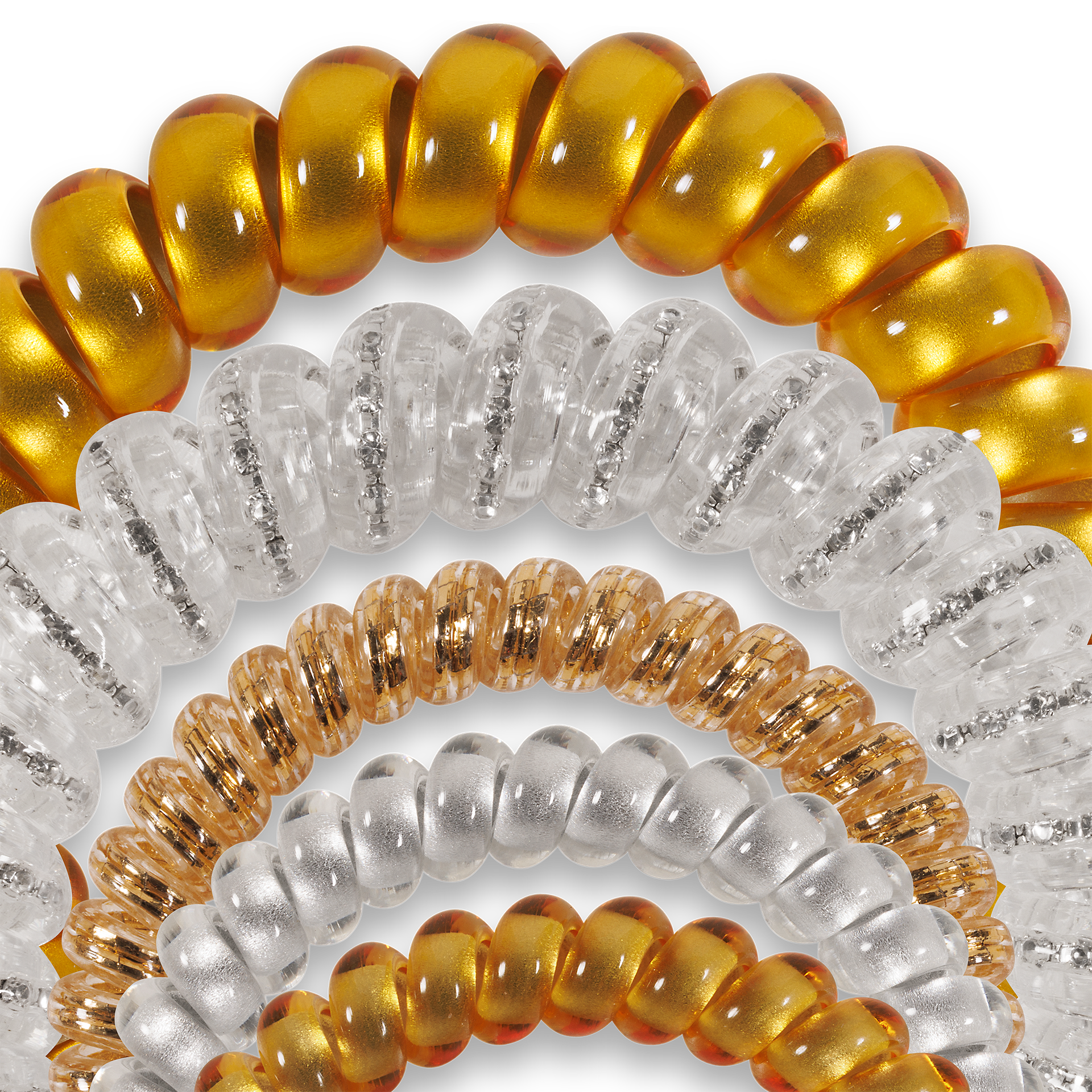 TELETIES - Spiral Hair Coils | Mix Pack | Let's Get Fizzy
