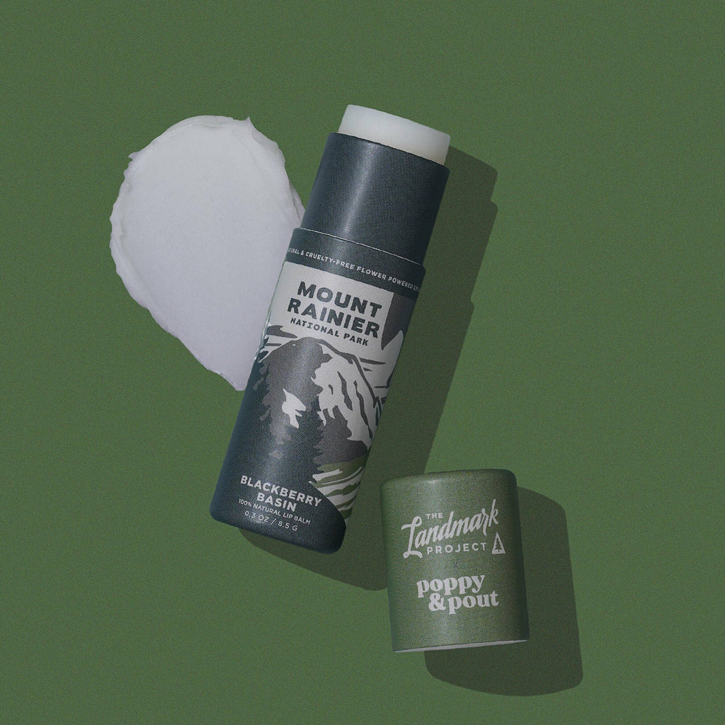 Poppy & Pout - The Landmark Project, Lip Balm, Mount Rainier Blackberry Basin