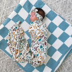 Gigi and Max - Maren Floral Swaddle Bamboo Baby Blanket