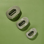 TELETIES - Flat Round Hair Clip | Large | Sage It Ain't So