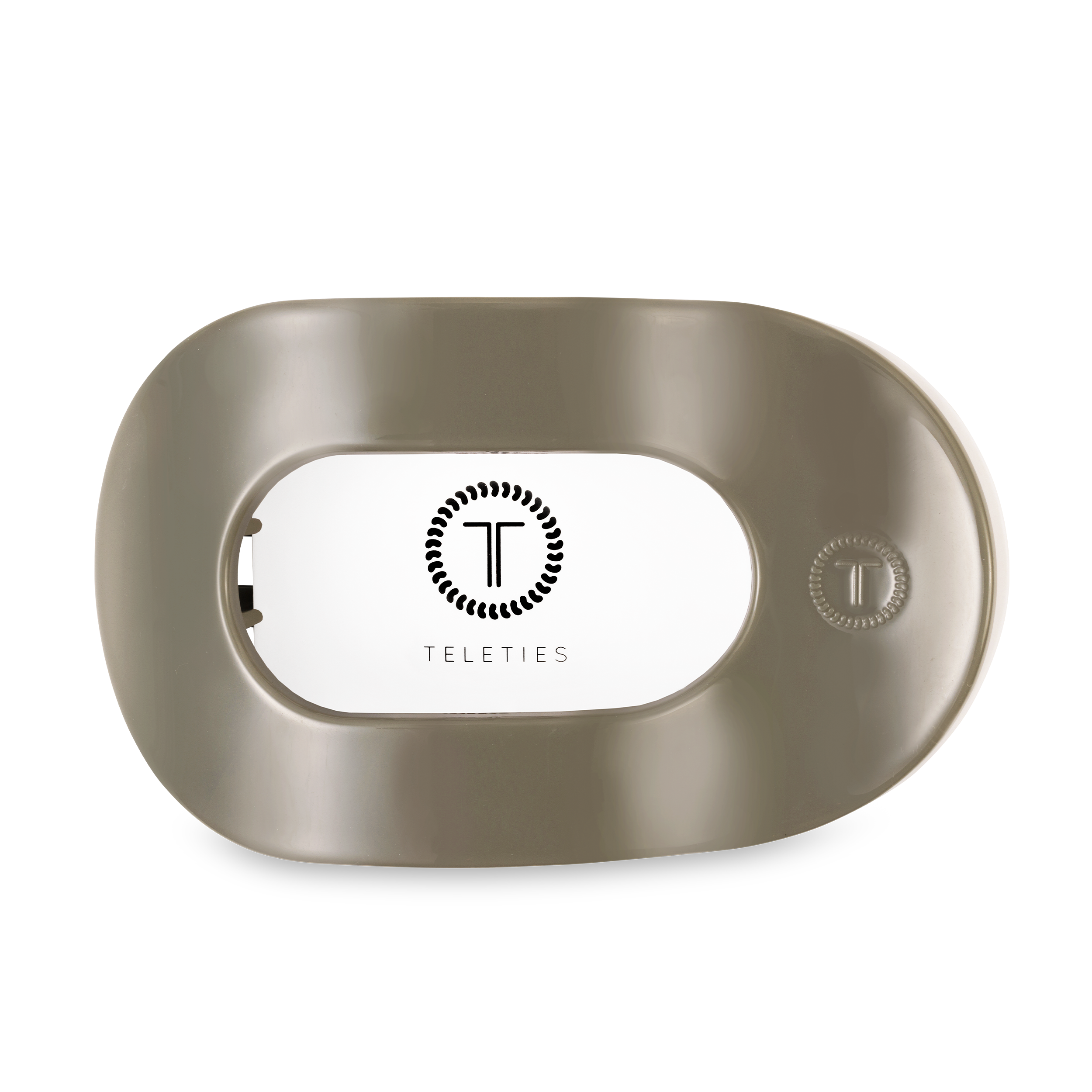 TELETIES - Flat Round Hair Clip | Large | Sage It Ain't So