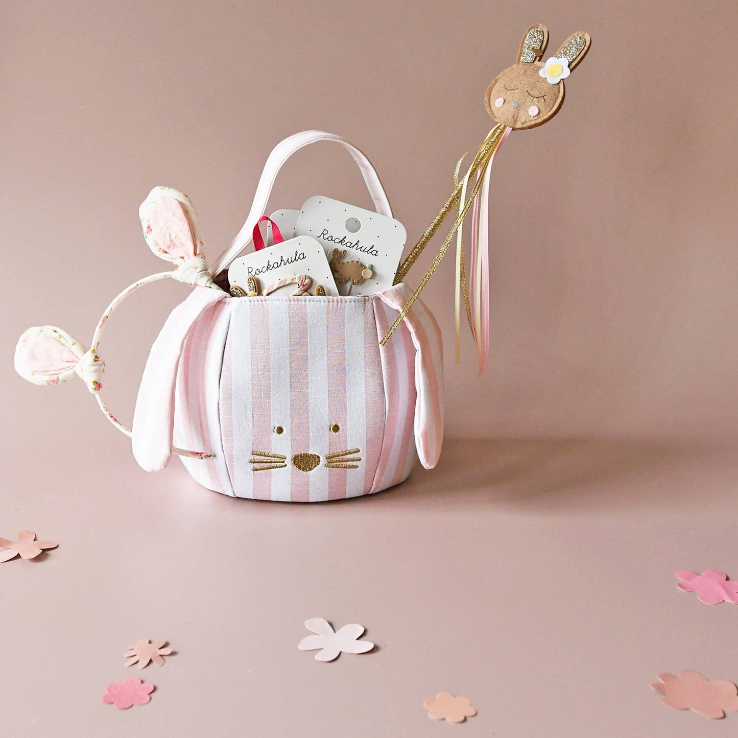 Rockahula Kids - Stripy Bunny Bucket Bag