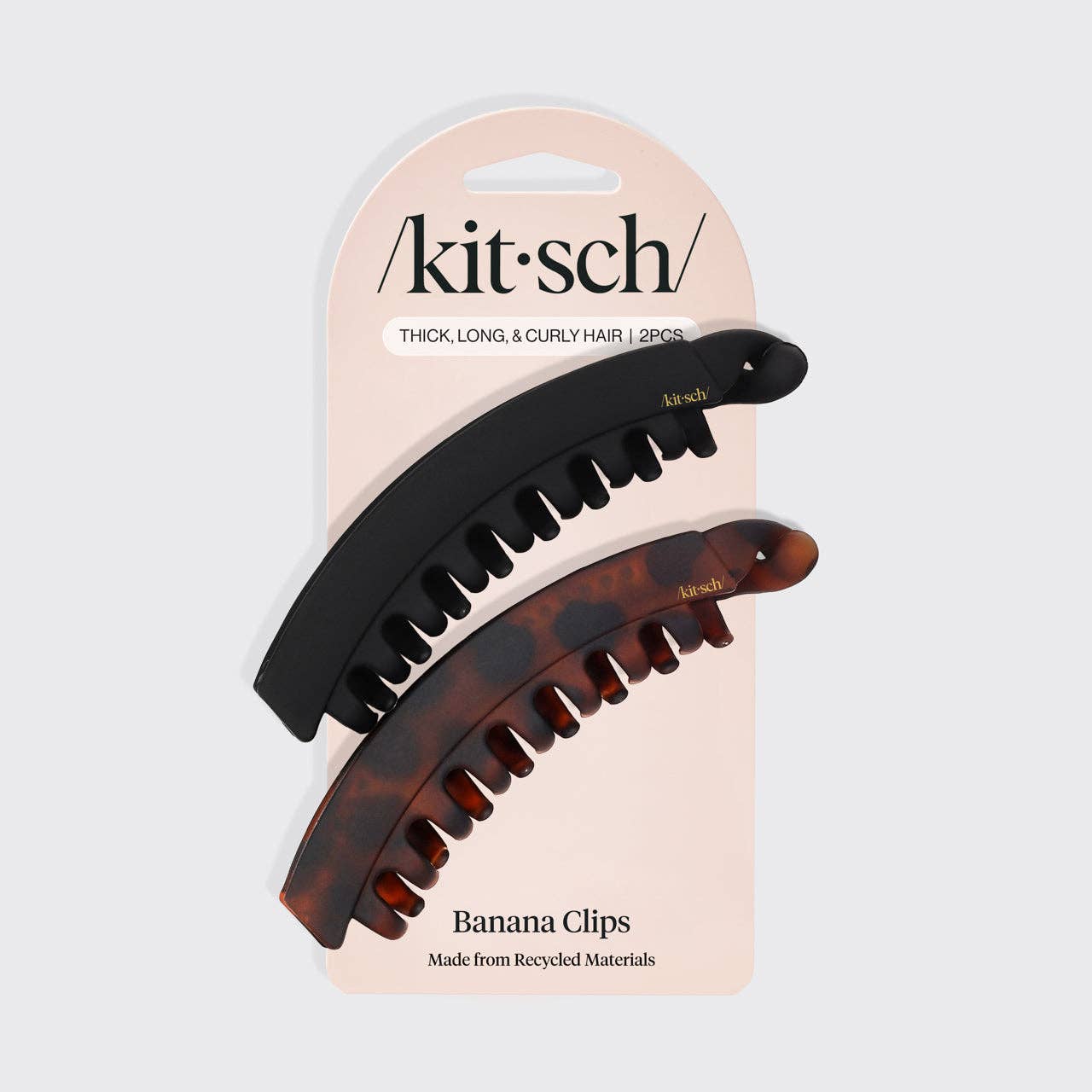 KITSCH - Banana Clip 2pc- Black & Tort
