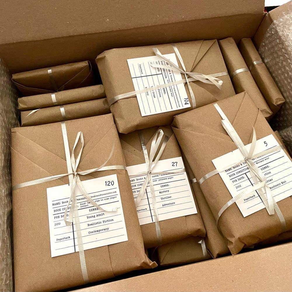 Books & Treasures - Blind Date with a Book All Mystery Used Books with Bookmarks