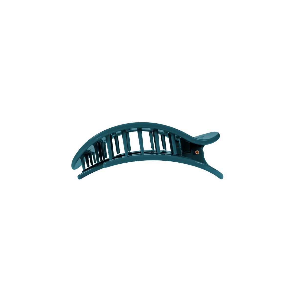 TELETIES - Teal With It Small Flat Round Hair Clip