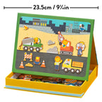 mudpuppy - Construction Site Magnetic Play Scene