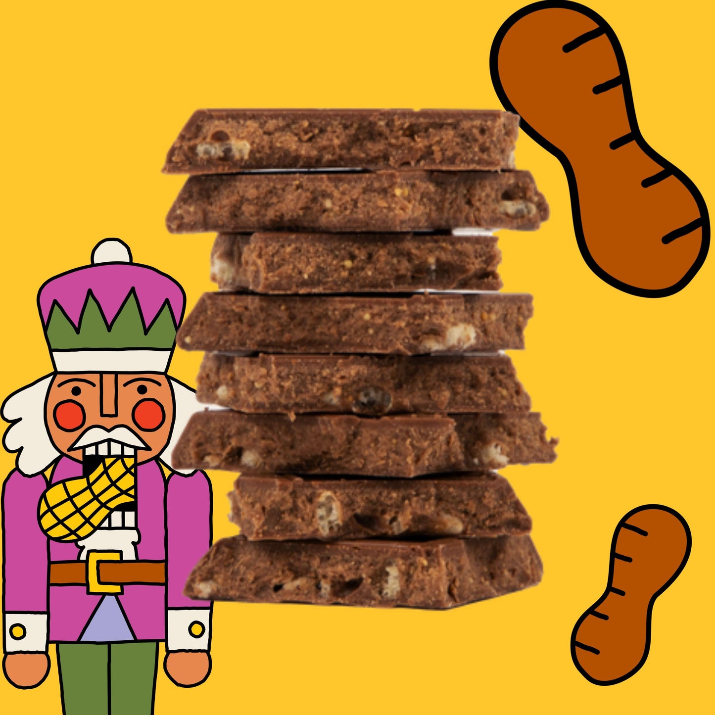 Seattle Chocolate Presents Maeve - Holiday - Peanut Buddy Crisp Truffle Bar