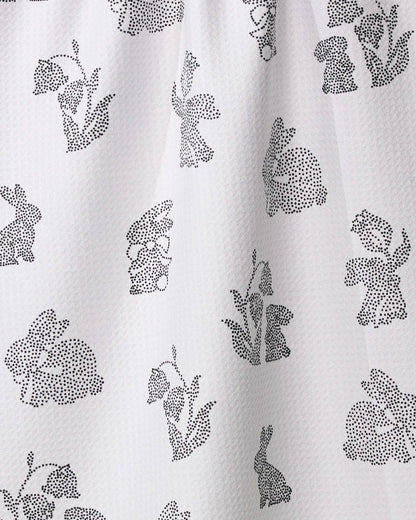 Geometry - Bunny Dots Tea Towel