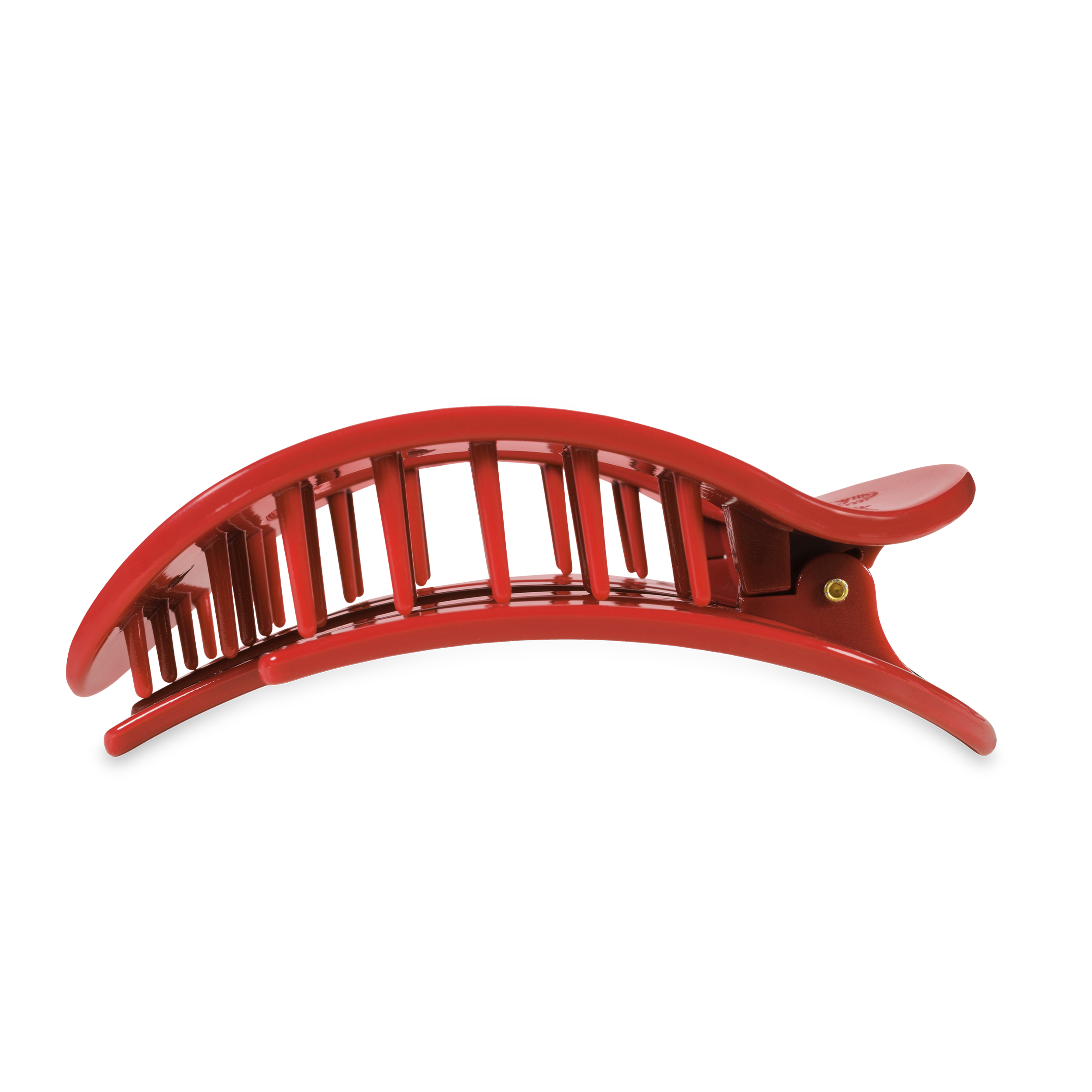 TELETIES - Flat Round Hair Clip | Large | Red Carpet Ready