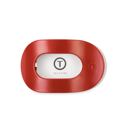 TELETIES - Flat Round Hair Clip | Medium | Red Carpet Ready