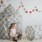 3 Sprouts - Recycled Fabric Play Tent Castle - Prints