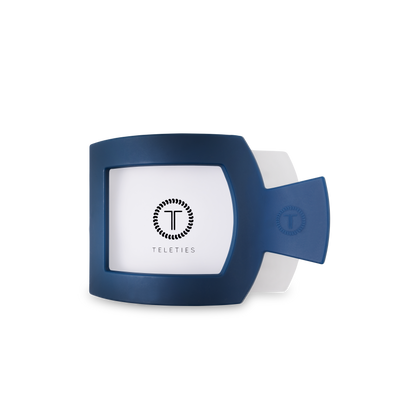 TELETIES - Square Flat Hair Clip | Medium | Midnight Rain