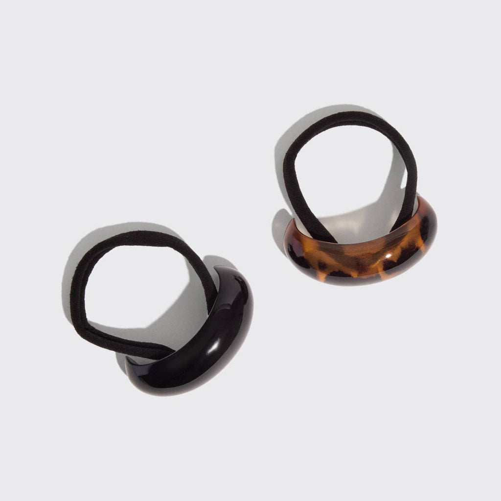 KITSCH - Black & Tort Cloud Cuffs - Medium