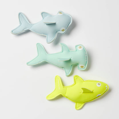 Sunnylife - Salty the Shark Dive Buddies Aqua Neon Yellow Set of 3