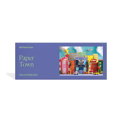 Piecework Puzzles - KIDS Favorite - Paper Town 100 Piece Puzzle