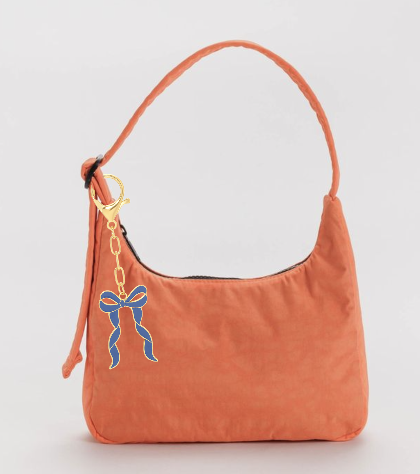Lucky Feather - Enamel Bag Charm - Bow
