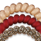 TELETIES - Spiral Hair Coils | Large | Wild Side Hair Ties